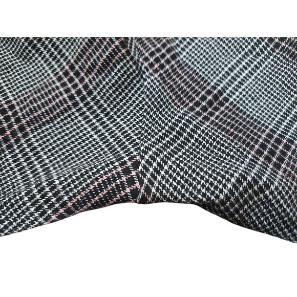 Old Navy High-Rise Career Pants Black Pink Plaid Size 16 Punk Rockabilly Grunge - Picture 6 of 8